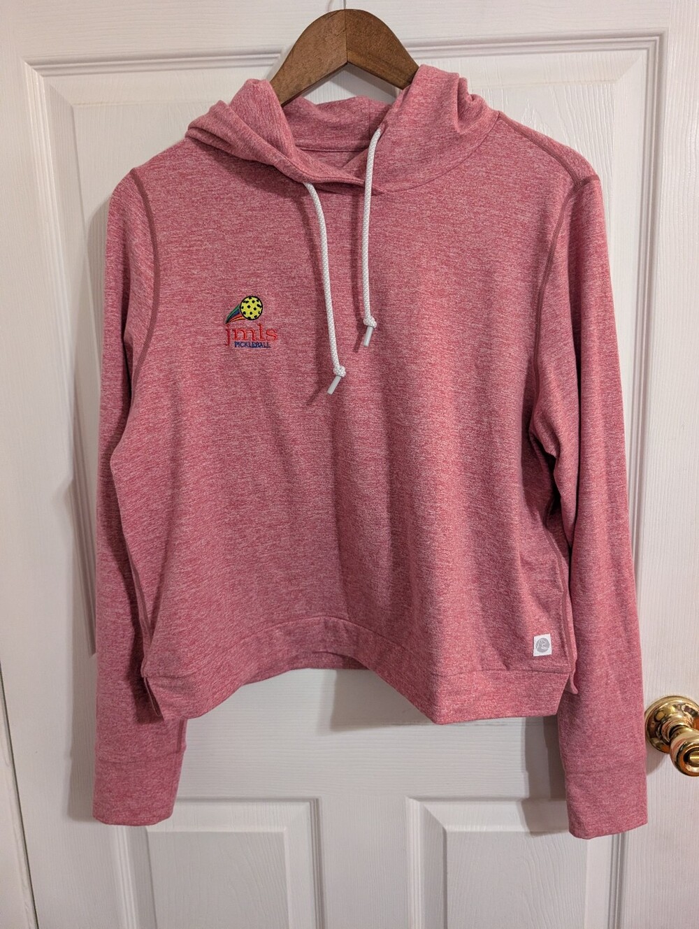 Rhoback Womens Hoodie Red Sweatshirt Performance Active Size Medium *logo*